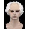 Karlery Short Curly Fits Old Man Bald Cap Mad Scientist