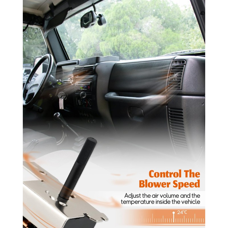 Blower Control Switch HS-267 Fit for Jeep Wrangler (Tj), Se,