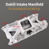 Dokili Intake Manifold Single Plane High Rise SBF for Ford