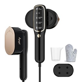 Steamer for Clothes, Travel Portable Handheld Turbo Steamer 5Mode Smart Display, 15s Heat-up Horizontal & Vertical Wrinkle Removal, Dual Function Wet/Dry Iron, Home Travel Use(GraphiteBlack)