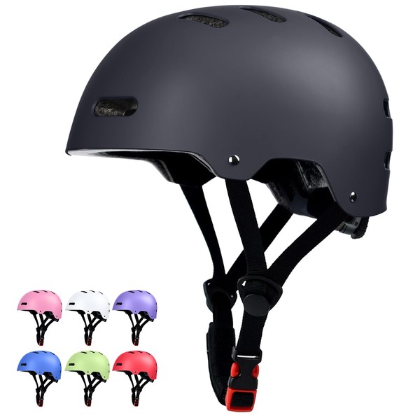 Skateboard Bike Helmet for Adults Women Men Youth Kids (2-3-5-8-14+