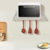 Wall Mounted Microwave Rack Stainless Steel Cooker Holder Shelf Oven