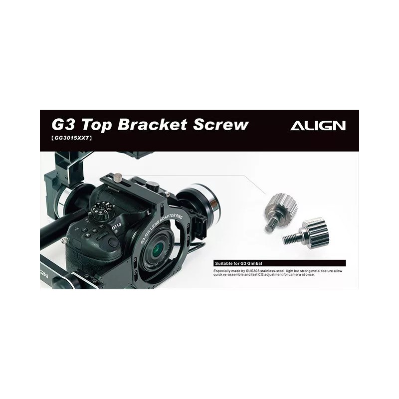 Align SALE! Align G3-GH G3-5D Gimbal Top Bracket Screw GG3015XXW