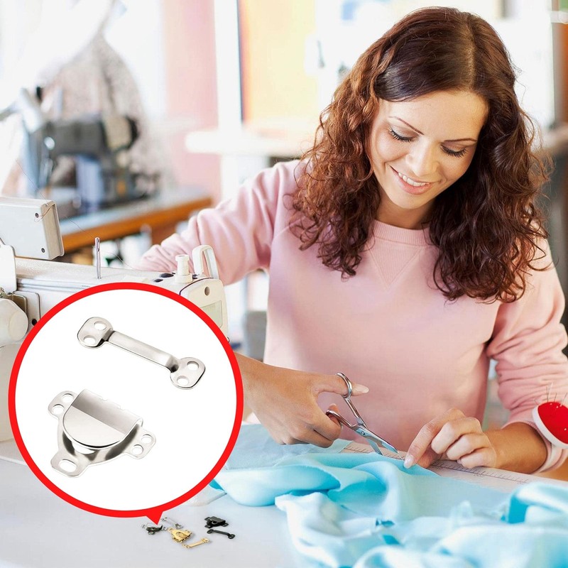 Lakesstory Metal Hook and Eye Nickel Sewing Hooks & Eyes