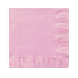 Unique Party 30875 Solid Luncheon Napkins | Lovely Color Theme | 50ct, Baby Pink, Pack of 50