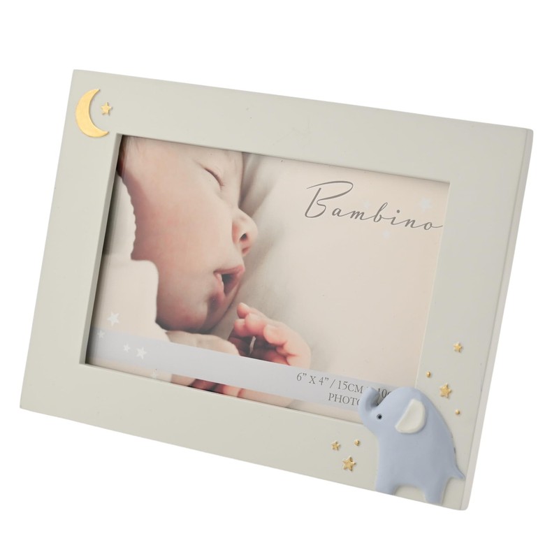 Bambino by Juliana White Rectangular Horizontal Picture Photo Frame with