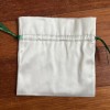 La Mer Suede Emerald Green Drawstring Gift Bag New
