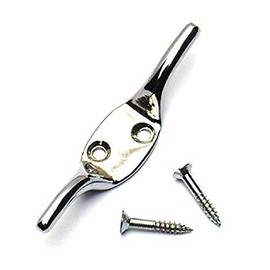 Merriway BH05137 Cleat Hook Chrome Plated 75mm