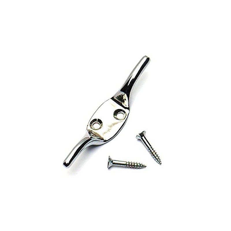 Merriway BH05137 Cleat Hook Chrome Plated 75mm