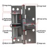 Self-Aligning Spring Hinges Automatic Closing Multifunctional Removable Spring Hinges Positioning