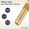 LTWFITTING Brass Barb Splicer Mender 1/4-Inch Hose ID Fitting Air