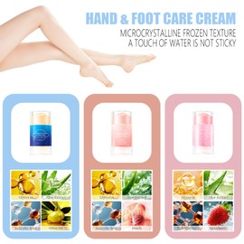 BTYJLEBE 2PCS Crack Feet Prevention Stick Strength Moisturizer Foot Lotion Stick for Cracked Heels Refreshing Hydrates Callus Skin Softene for Dry Cracked Feet Knees Elbows Hands