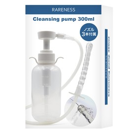 Cleansing Pump 10.1 fl oz (300 ml) (1 60 cm Tube + 3 Replacement Heads) Multi-Purpose Washer, Manual Pump Type, Delicate Zone Care
