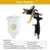 FORNAX Mini HVLP Paint Spray Gun with 0.8mm Nozzle, 250