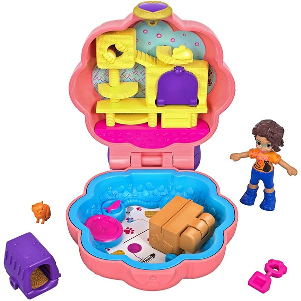 Polly Pocket Purrfect Playhouse, Multicolor