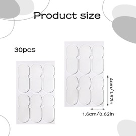 30PCS Waterproof Ear Stickers Clear Ear Support Patches Invisible Ear Sticker Solves Aesthetic Ear Correctors for Prominent Ears Ear Transparent Painless Ear Lobe Support Patches for Adults