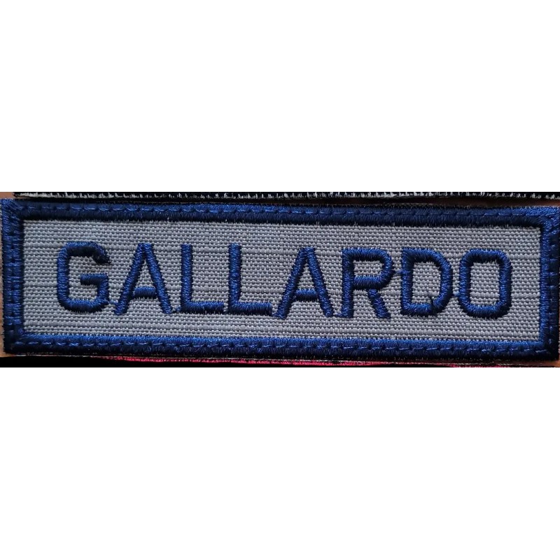 Parche Portanombre Personalizado Varios Colores Velcro