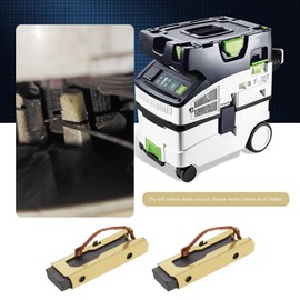 Micro Traders 2 Pair of Carbon Brush Holder Motor Carbon Brush 8.5x12.5x40mm Compatible with Festool CTL 26 E AC/CTL 36 E/CTL 36 LE/CTM 26 E AC Vacuum Cleaner