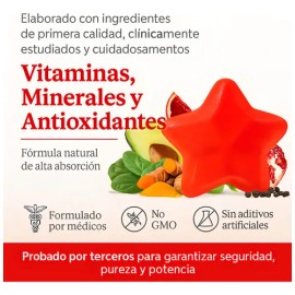 Hairtamin Gummy Stars: Gomitas de Biotina para Cabello, Piel y Uñas, 180 Unidades