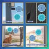 Relaxweex 2 Pairs Mandala Screen Door Magnets 6" Round Double