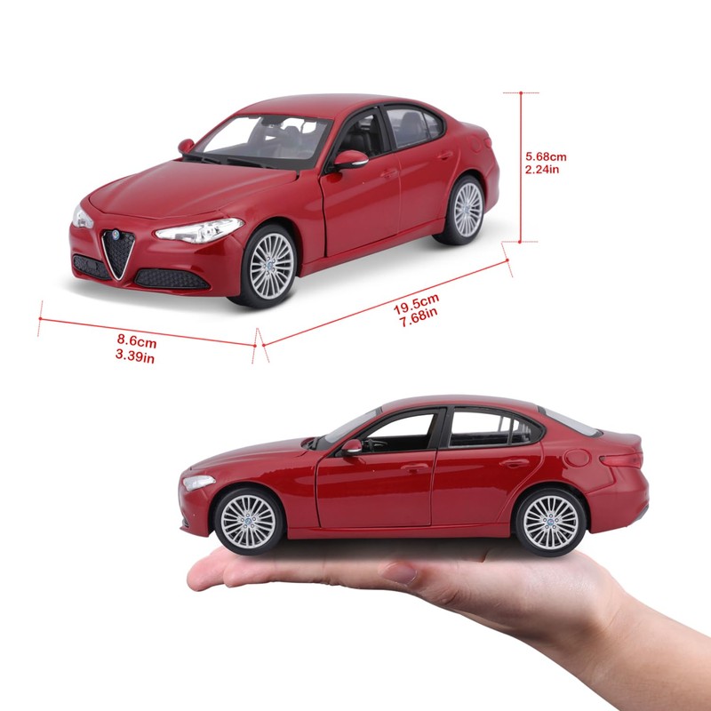 Bburago 1/24 Alpha Romeo Julia 2016 Alfa-Romeo Giulia 2016 Red