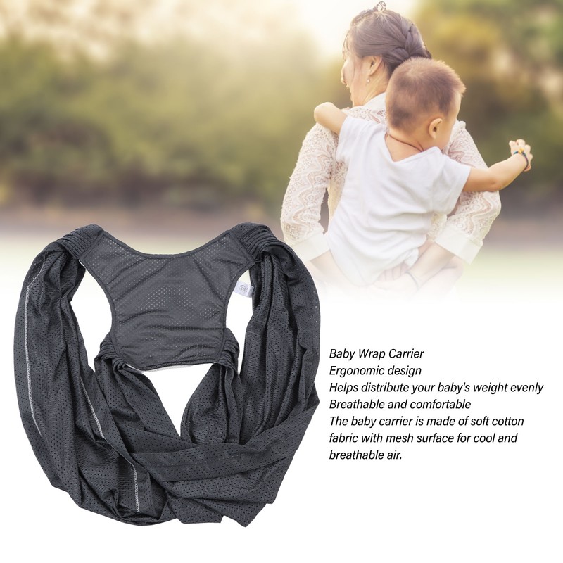 Baby Wrap Carrier Hands Free Breathable Adjustable Infant Cotton Sling