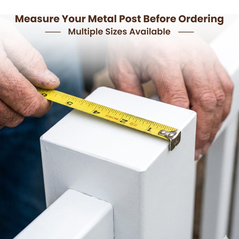 Decorex Hardware 3" x 3" Aluminum Pyramid Post Cap for