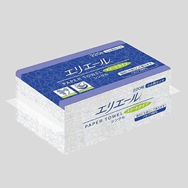 Elleair 703367 Paper Towels, Smart Type, Single, Small Size, 220 Sheets
