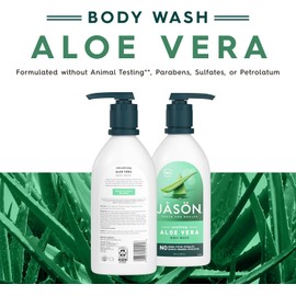 Jason Pack of 1 x Jason Body Wash Pure Natural Soothing Aloe Vera - 30 fl oz