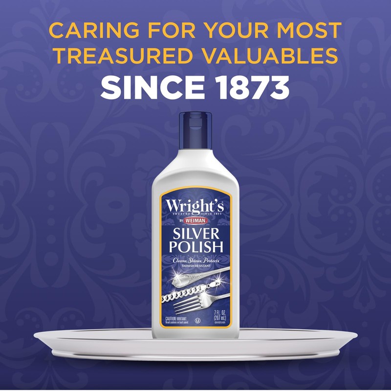 Wright's Silver Cleaner and Polish - 7 Ounce (2 Pack)