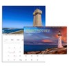 2025 Spiral-bound Wall Calendar (Lighthouse) - 12 Months Desktop/Wall Calendar/Planner