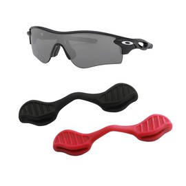 HiCycle2 Compatible/Replacement for Oakley Radar Path Sunglasse Repair Kits Nose Pads Temple Tips if Applicable (Red&Black nose pads)