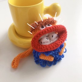 Yatchen Plush Case for AirPods Pro, Cute Fluffy 3D Cartoon Sausage Mouth Design Furry + Soft TPU Cover Warm Carrying Charging Box Keychain Accessories Anti-Fall Protective Case for AirPods Pro