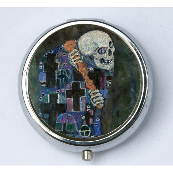 Does not apply Klimt Death PiLL case pillbox pill holder