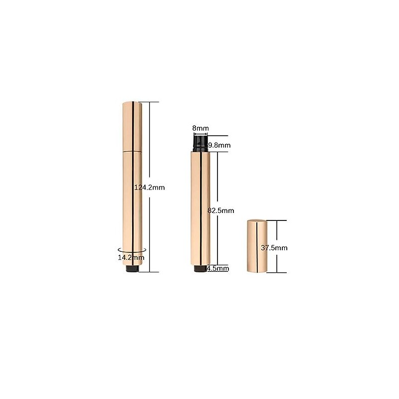 Teensery Tubos Vacíos Corrector Base Líquida Crema Rellenable Lápiz Presión