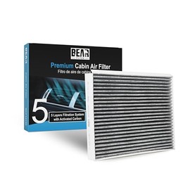 Bear Filter Cabin Air Filter - for Ford F250 Super Duty 5 Layer Premium Filtration with Activated Carbon for Years 2022 2021 2020 2019 2018 2017 F-250 FL3Z-19N619-A BCF12150-3
