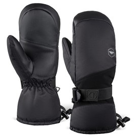 Tough Outdoors Adult Winter Ski Mittens for Women and Men - Mens Womens Waterproof Insulated Snowboard Gloves - Extreme Cold Weather Snowboarding Snow Glove Mitten - X-Large