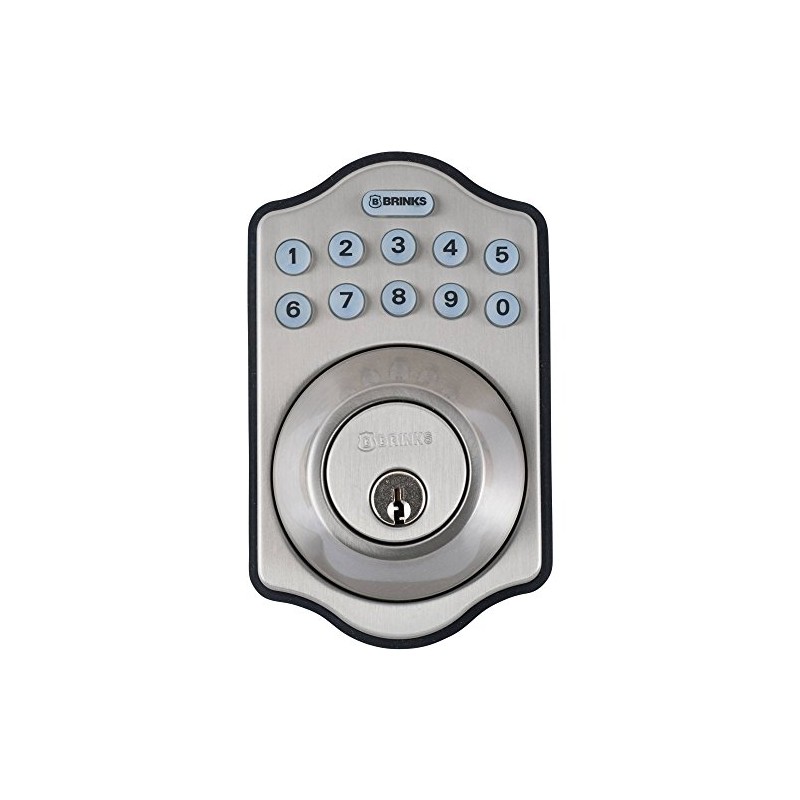 Brinks Digital Deadbolt, Satin Nickel