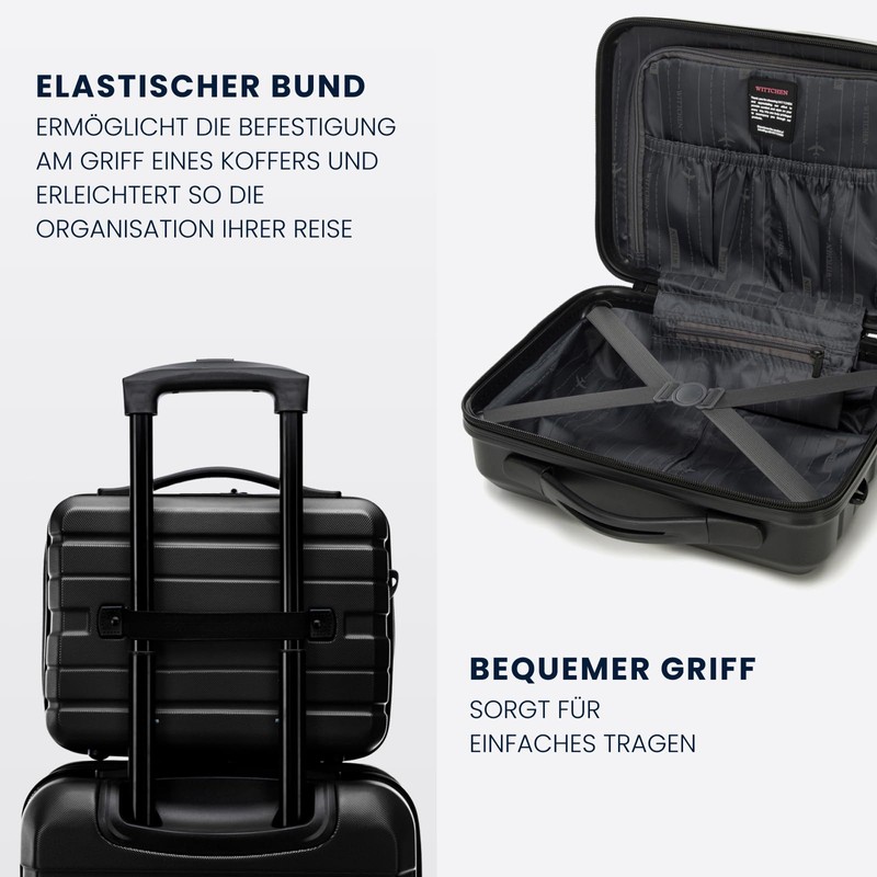 WITTCHEN Comodo Line Cosmetic Case, black, Cosmetic case