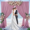 Dusty Pink Backdrop Curtain for Parties Wedding Wrinkle Free Pink