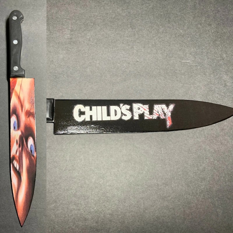 Childs Play 1 & 2 Knife Set With Sublimated Stands