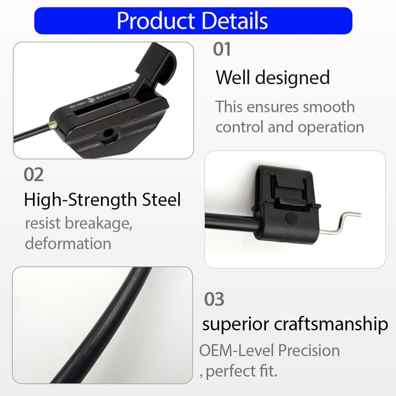 49447 Lawn Spreader Control Cable – Compatible with Agri-Fab, Craftsman