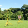 QWORK Archery Target Stand for Backyard, Adjustable Metal Targat Stand