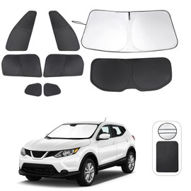 TINGLU Window Shades for Nissan Rogue Sport(Not for Rogue) 2017-2024 Accessories Car Side Full Windows Rear Triangular Windshield Sun Shade Sun UV Rays & Privacy Protection for Camping,Napping 8PCS