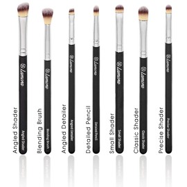 Eye Makeup Brushes Eyeshadow Brush Set - 7pcs Soft Synthetic Eyeshadow Blending Brush Kit - For Blending Eyeshadow, Eyeliner, Crease, Eyebrow - Long Lasting, Apply Better, Flawless Look Makeup