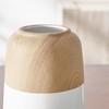 Nora Burk Contemporary Two Tone Cylindrical Tabletop Vase - White