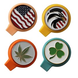 Yousonew Silicone Golf Hat Clips,Magnetic Golf Ball Marker Holders for Hats,Caps,Gloves,Pants,Bags, Visors,Belts,Metal Golf Ball Markers,Men's and Women's Golf Novelty Gift (Silicone, 4 Colors)