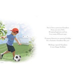 Piccadilly Greetings Regal Publishing C80231Birthday Card Grandson , black|yellow|white|blue,8 x 6 inches