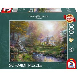 Schmidt Spiele 59776 Thomas Kinkade, A Mother's Perfect Day, 1000-Piece Jigsaw Puzzle, Multi-Coloured