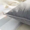 Miulee Set of 2 Velvet Cushion Covers, Flange, Wrapped Edge